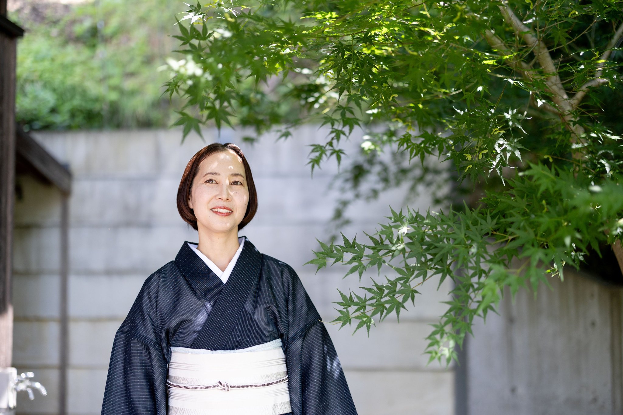 着物姿の女性ポートレート