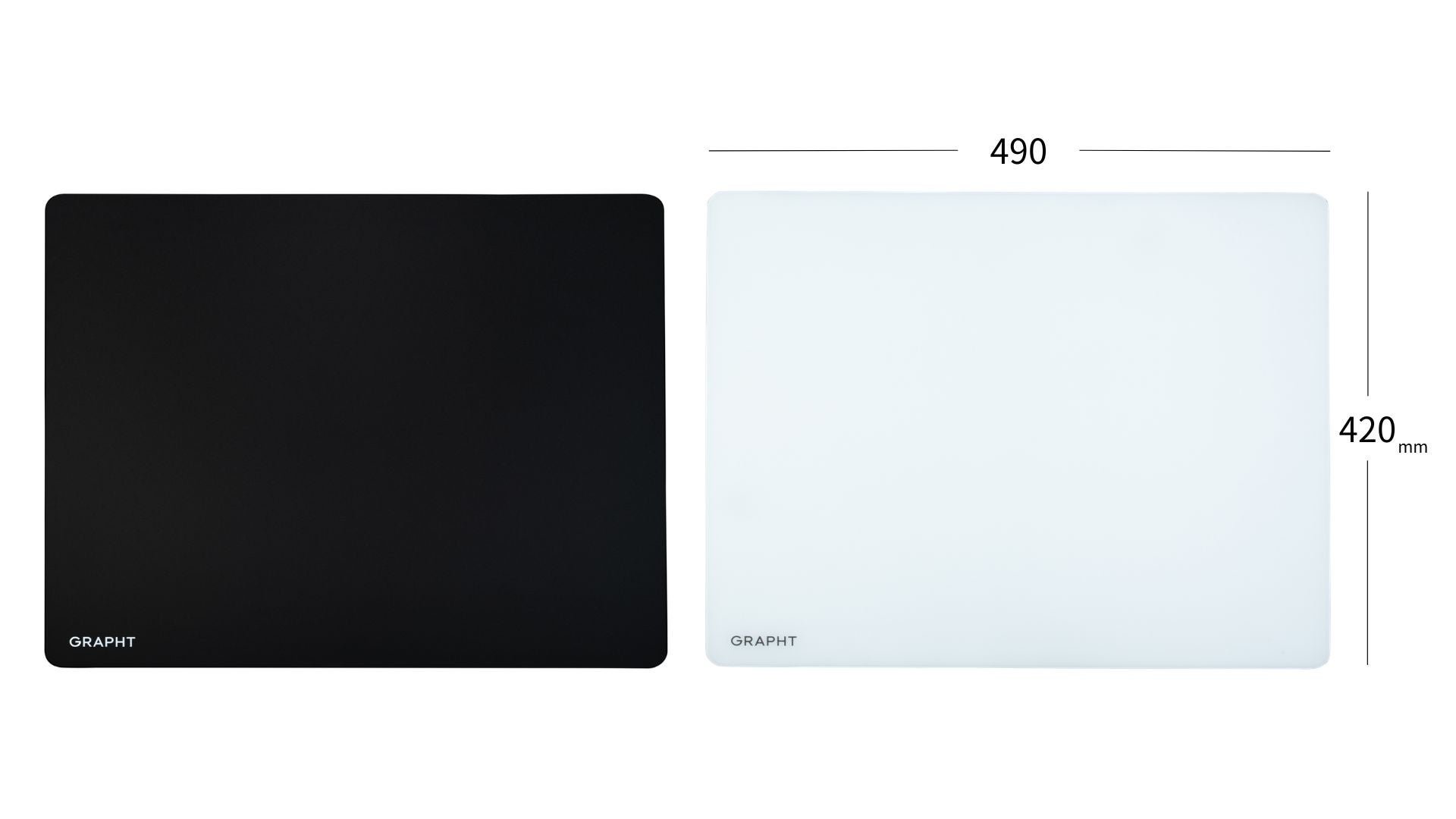 THE SHOOTER - Glass Mouse Pad Nexus BlackとWhite