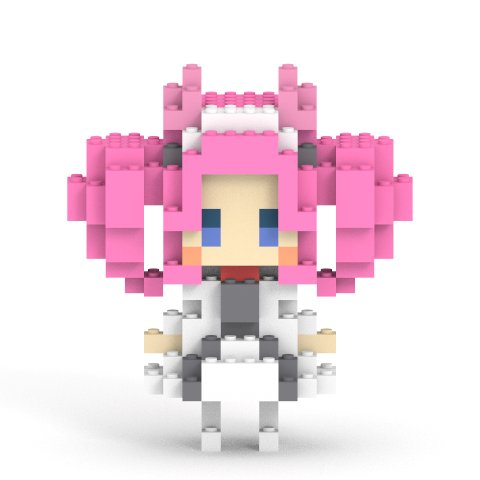 ピンクツインテールの四国めたんフィギュア正面