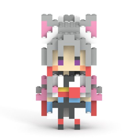 灰色ベースの東北イタコフィギュア正面