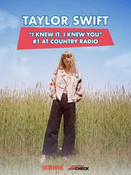 【即時解禁】テイラー・スウィフト、13年ぶりにカントリー・ラジオ1位を獲得！「I Knew It, I Knew You」が通算14曲目の首位に