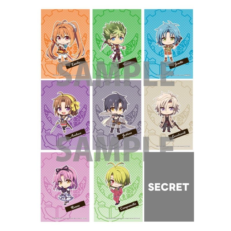 特典ブロマイド全9種の絵柄見本