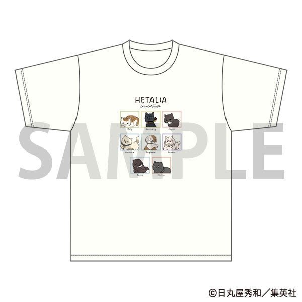 「Tシャツ（ねこたりあ）」のプリントデザイン