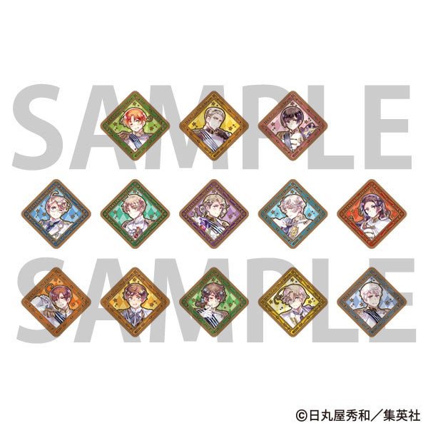 「ランダムスクエアメタル缶バッジ」全13種