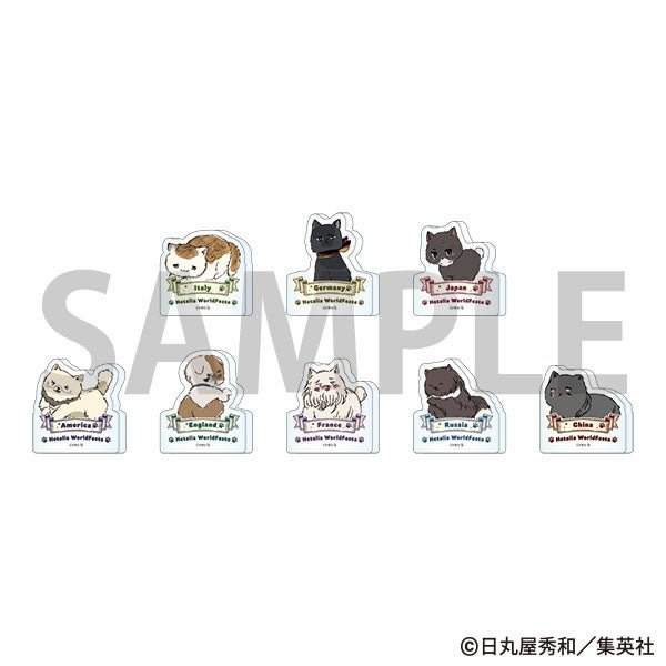 「ランダムミニアクリルブロックマグネット（ねこたりあ）」全8種