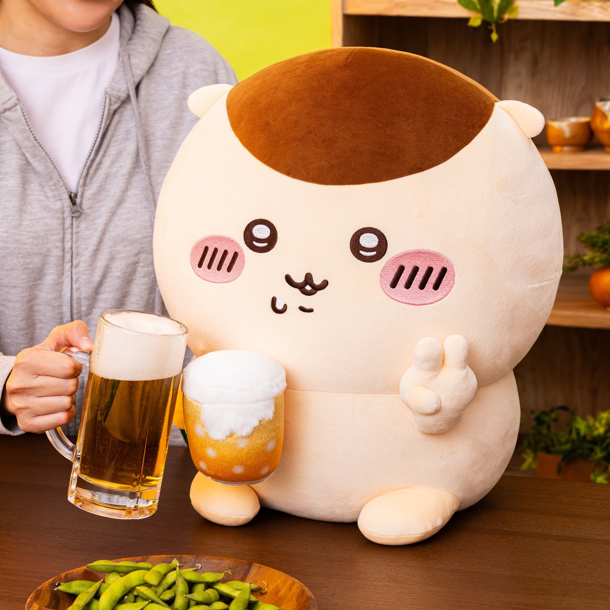 A賞 超BIGぬいぐるみ ビールと一緒に