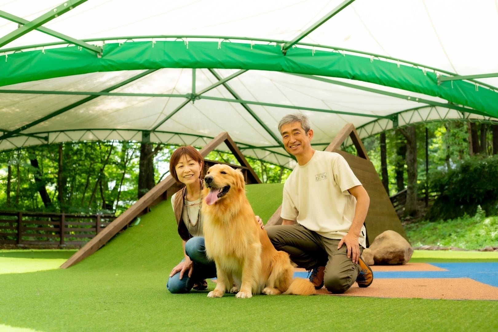 ドッグパーク那須：屋根付きドッグラン