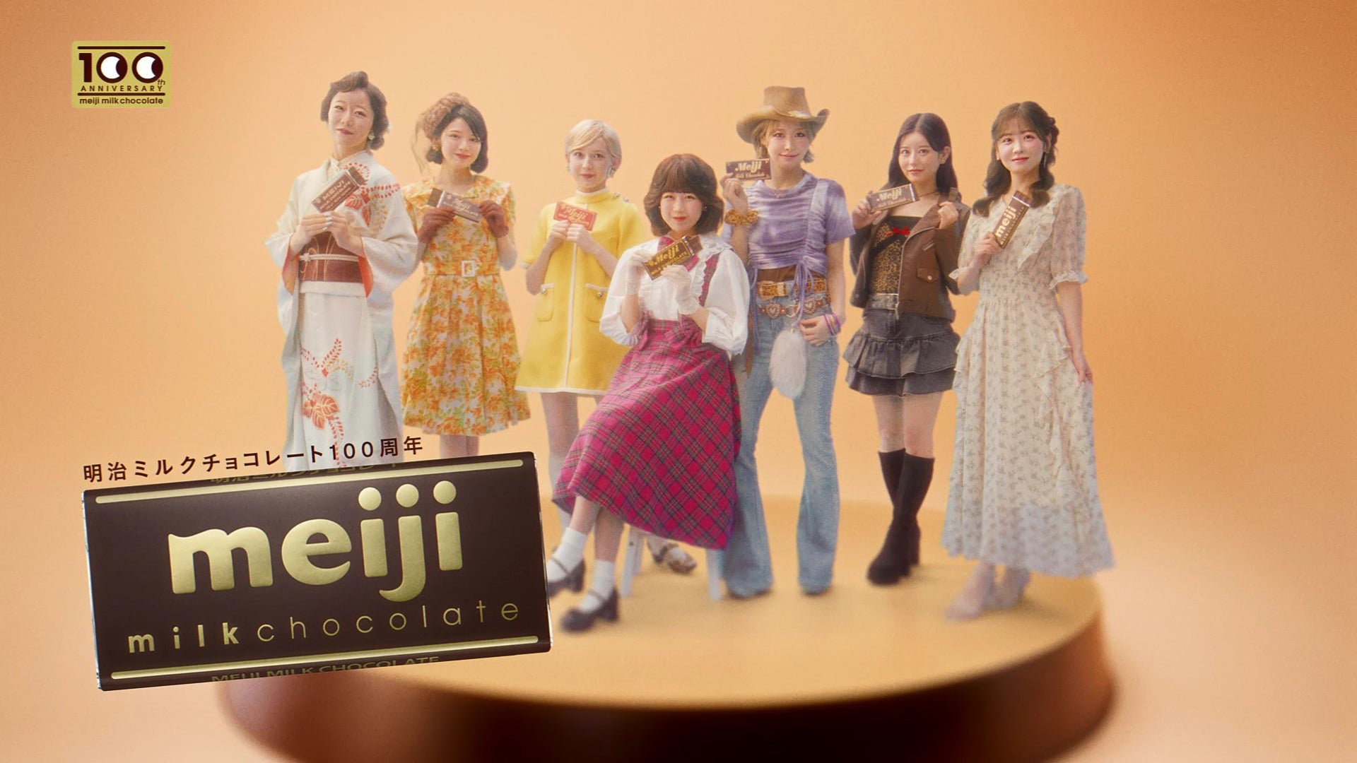 FRUITS ZIPPER出演新TVCM「明治ミルクチョコレート100周年」編
