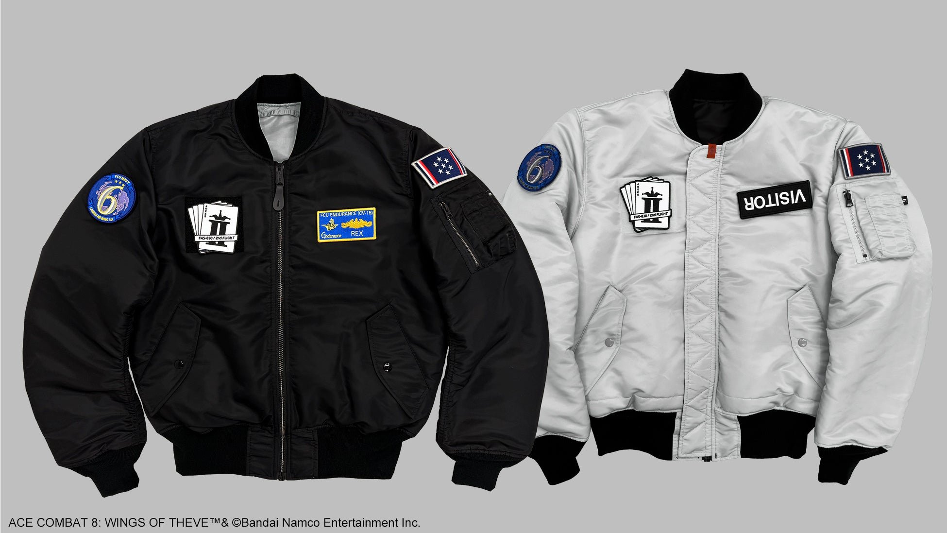 ACE COMBAT 8 × VALLEY APPAREL Reversible MA-1 [ JOKER FLIGHT ]