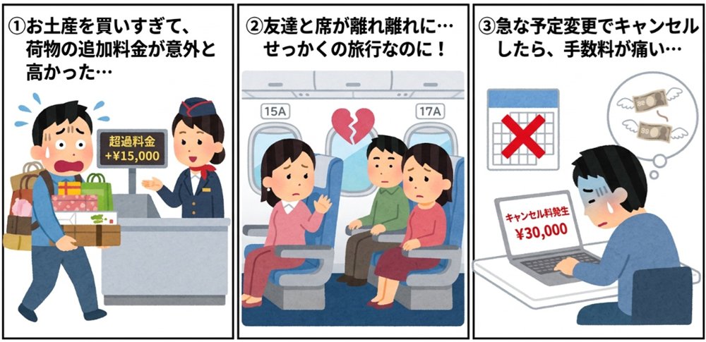 旅行の困ったあるある