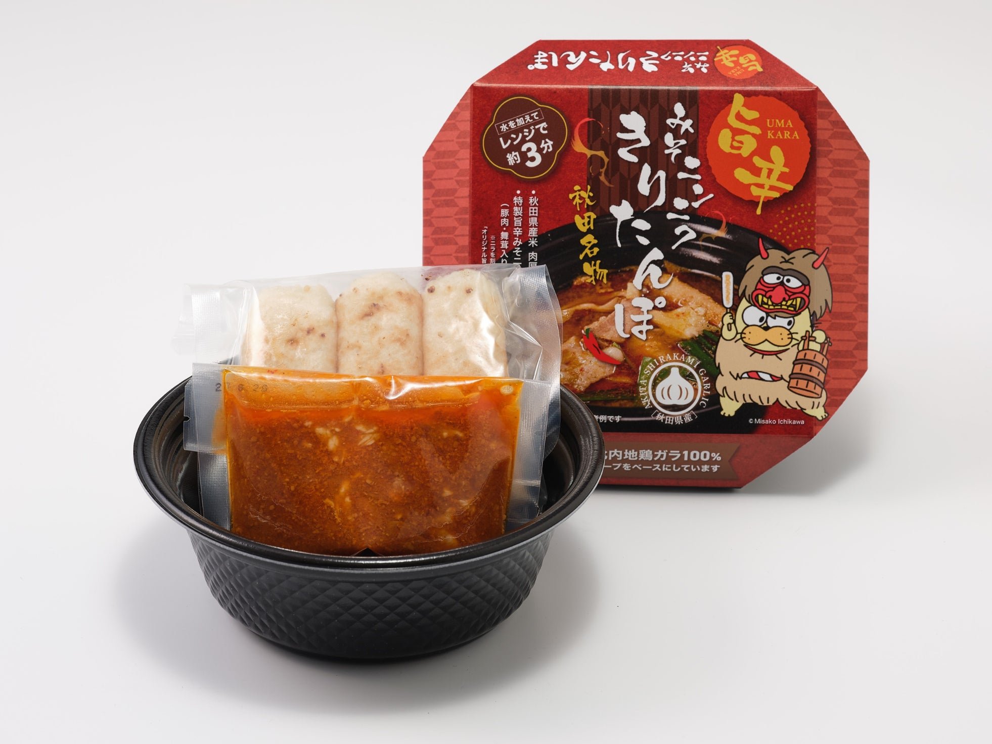 秋田名物きりたんぽ(旨辛みそニンニクスープ)