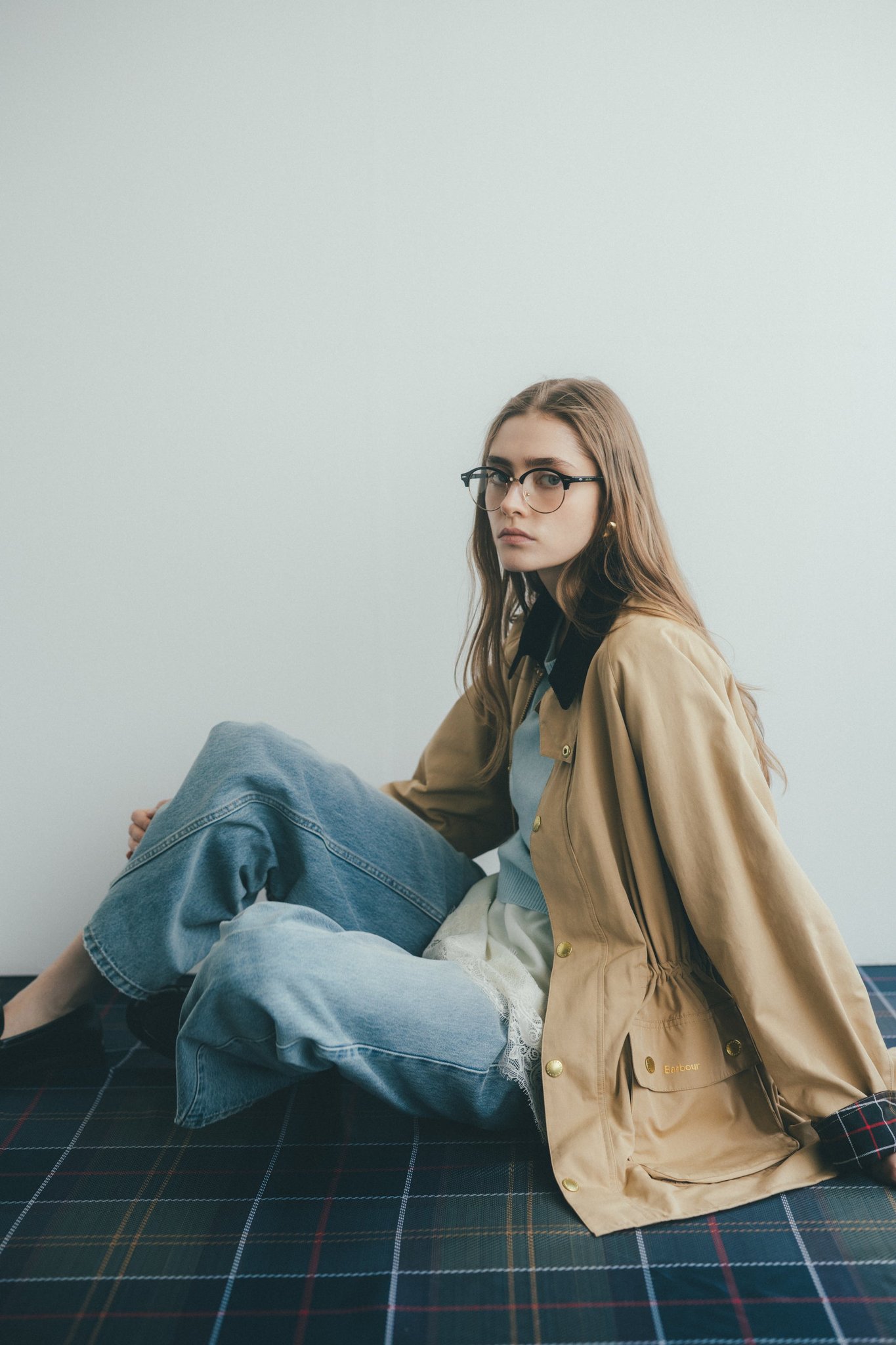 「Barbour」BEDALEテントシルエットジャケット(BEG)