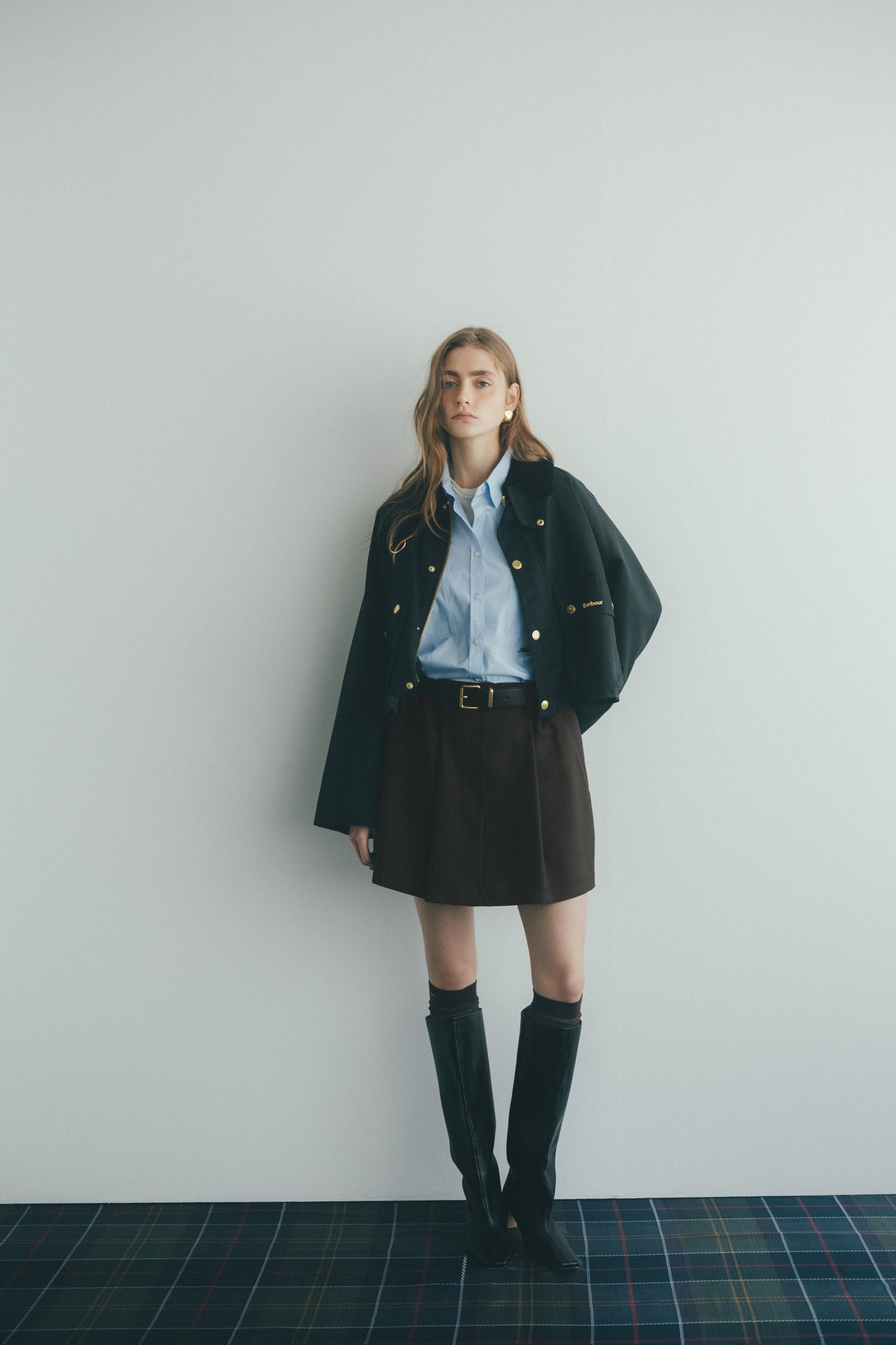 「Barbour」SPEYショート丈ジャケット(BLK)