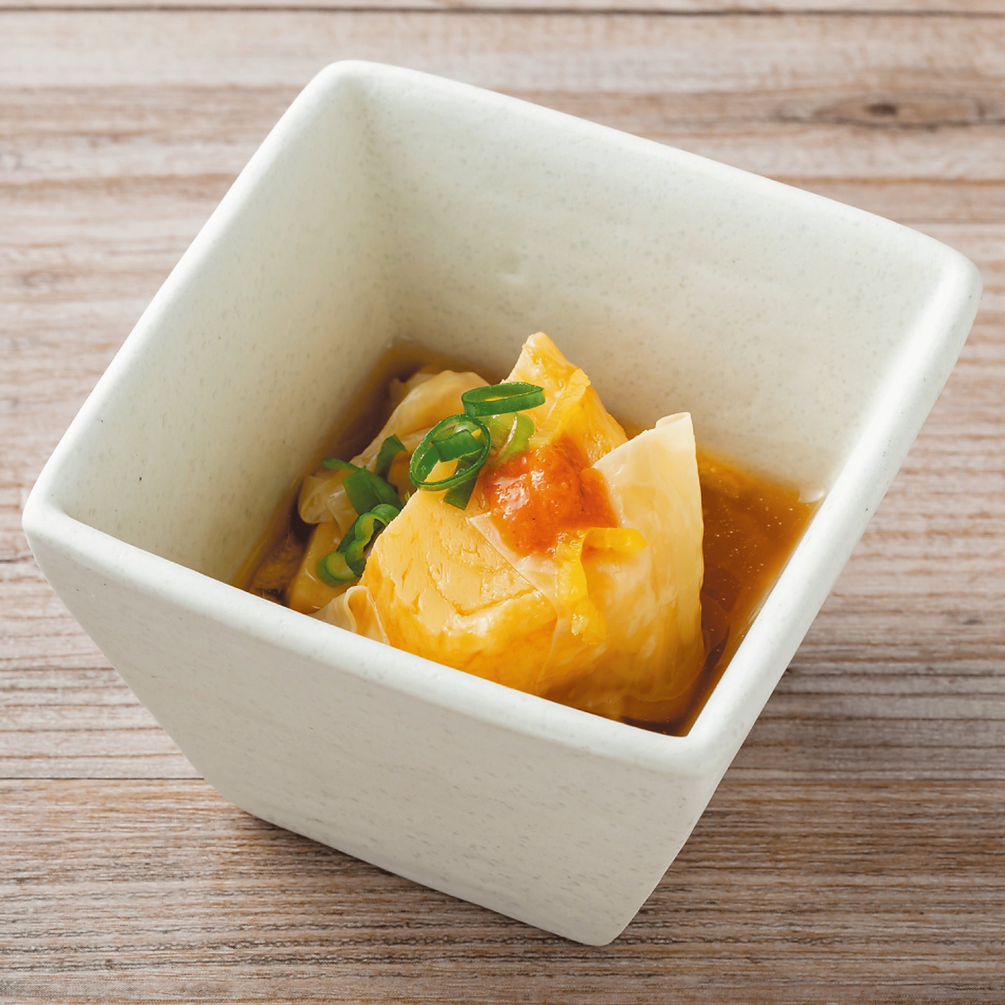 だし巻き玉子の湯葉あんかけ