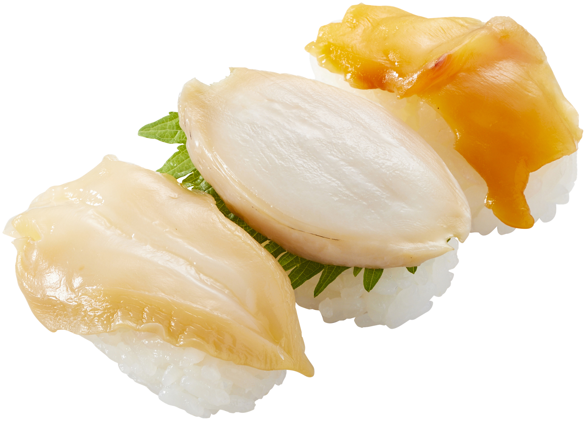 3種の貝食べ比べのにぎり寿司