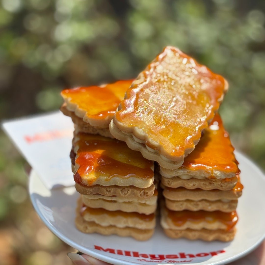 クレームブリュレ バターサンドの断面