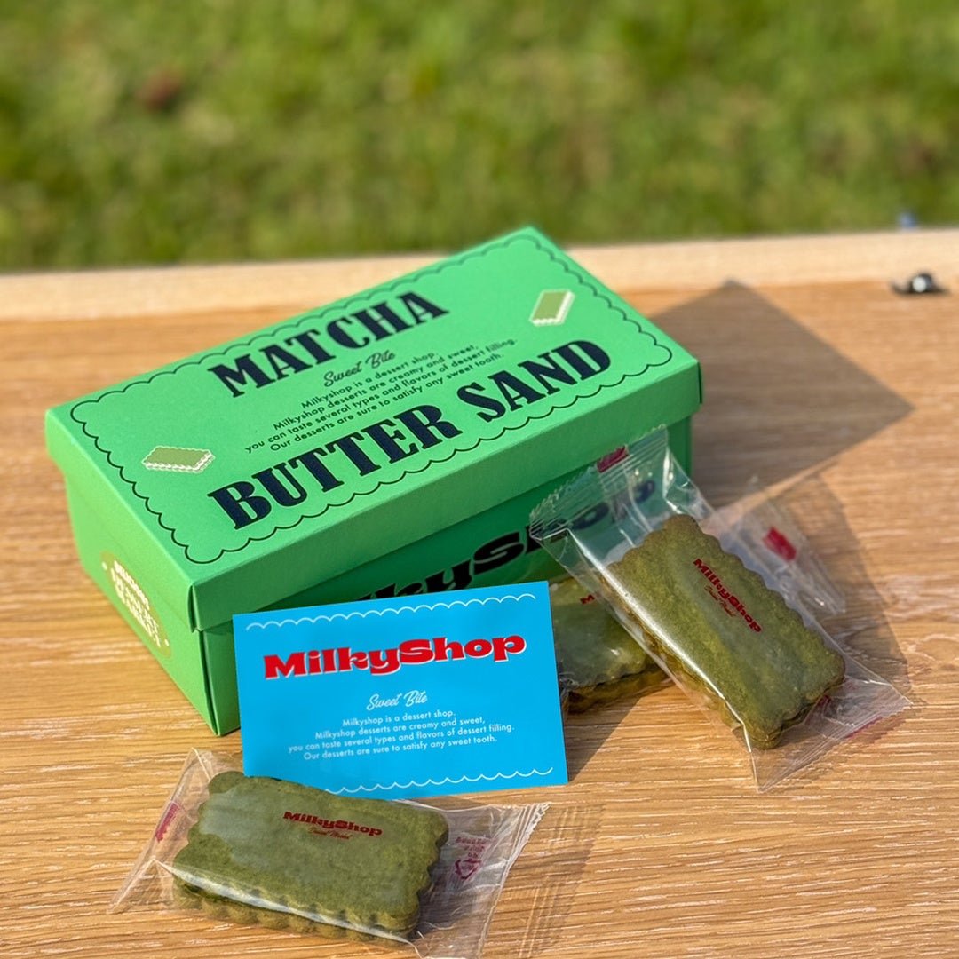抹茶バターサンドのパッケージ
