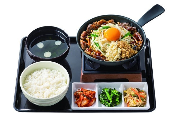 スタミナ牛かるび定食のセット