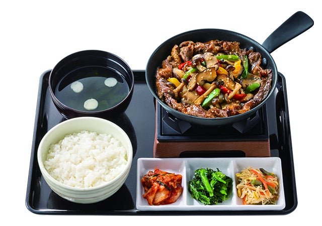 プルコギ牛かるび定食のセット