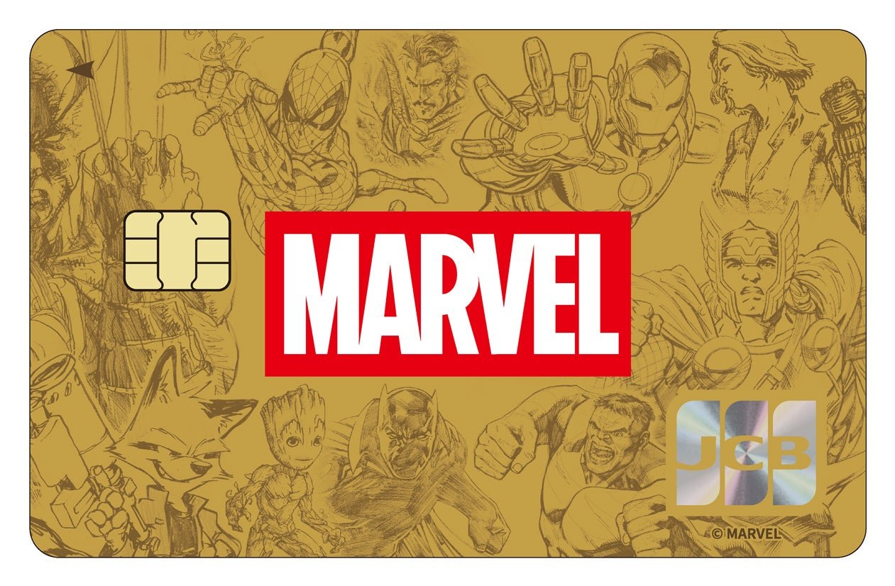 MARVEL HEROESゴールドカードの券面