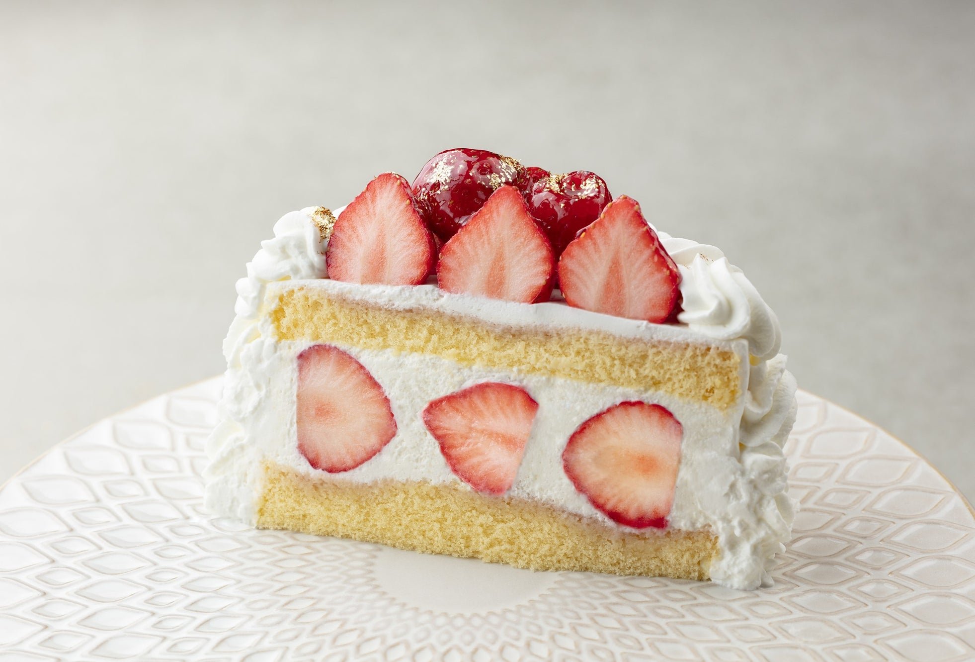 「メルヴェイユ」のいちごショートケーキ断面