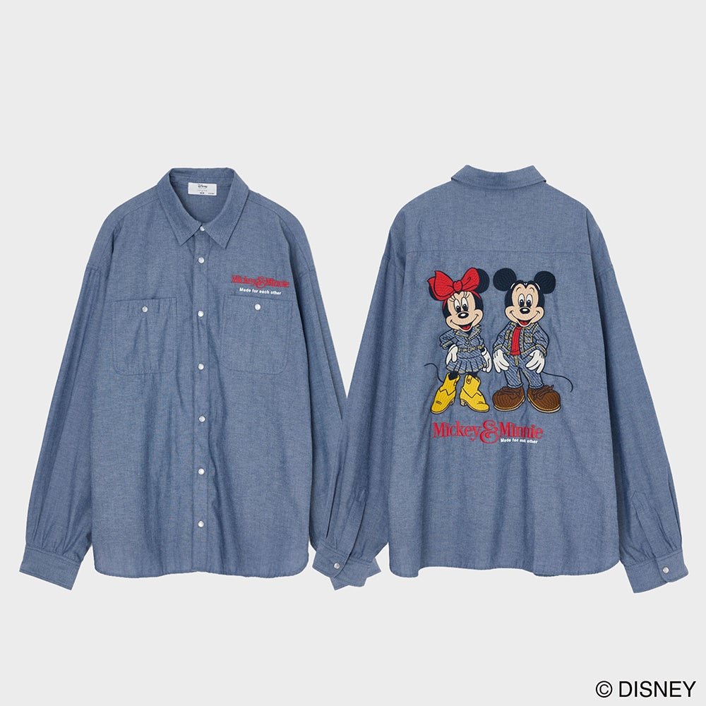 〈Disney SERIES CREATED by MUS〉デニムスタイルシャツ