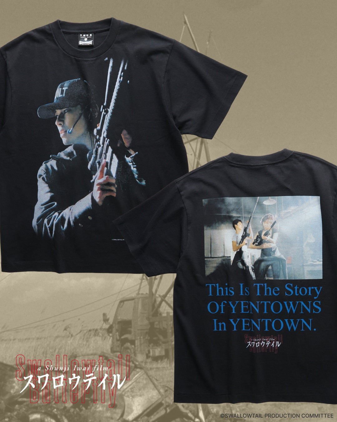 劇中の緊迫シーンデザインTシャツ(狙撃シーン)