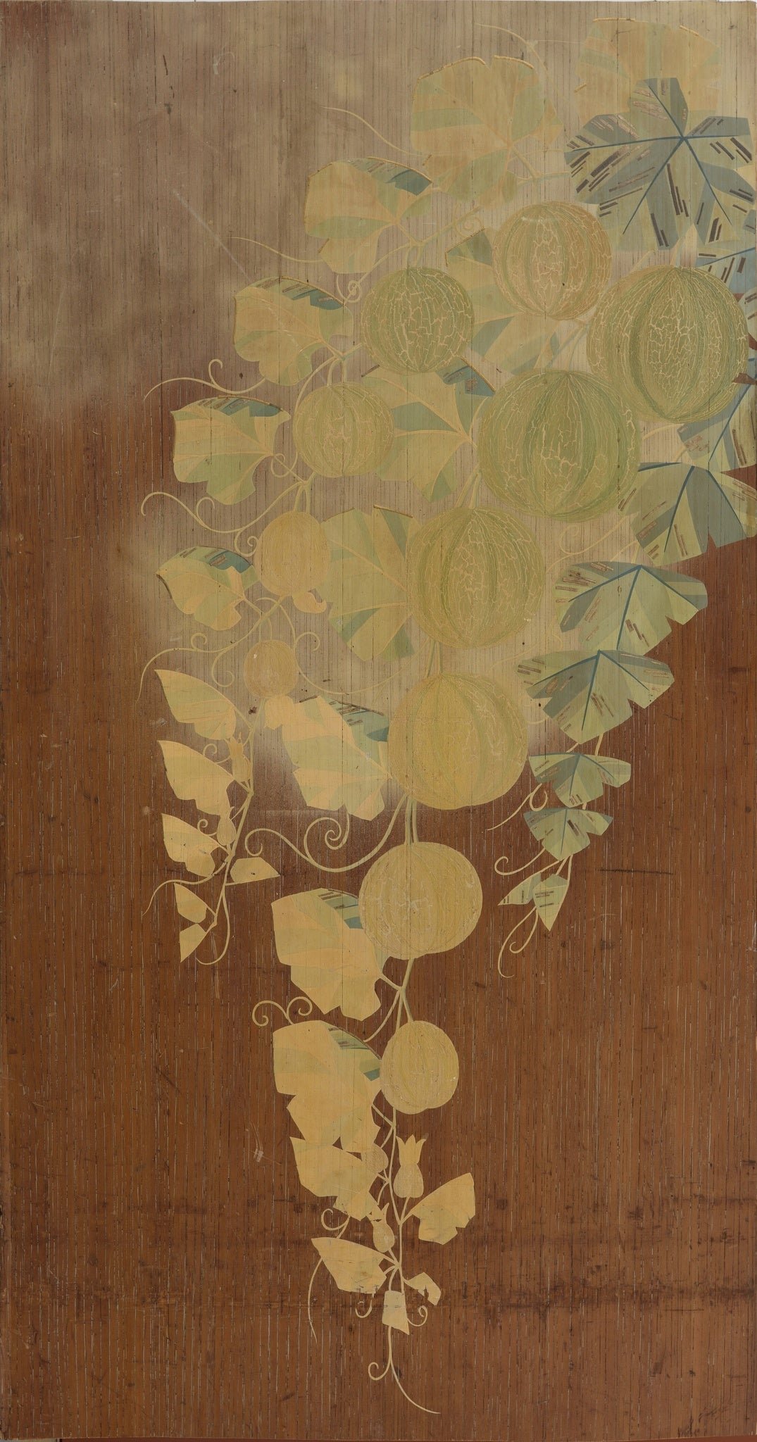 大壁画《豊穣》(部分)に描かれた瓜