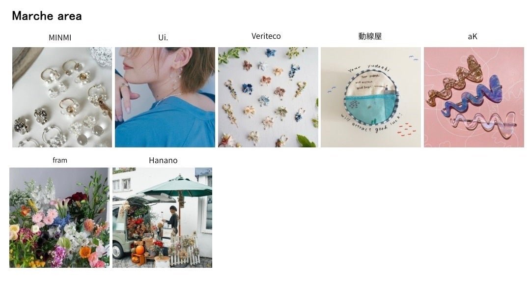 出展ブランド Marche area