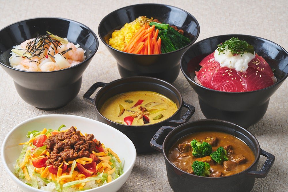 お好み丼コーナーのマグロ漬け丼やビビンパ丼