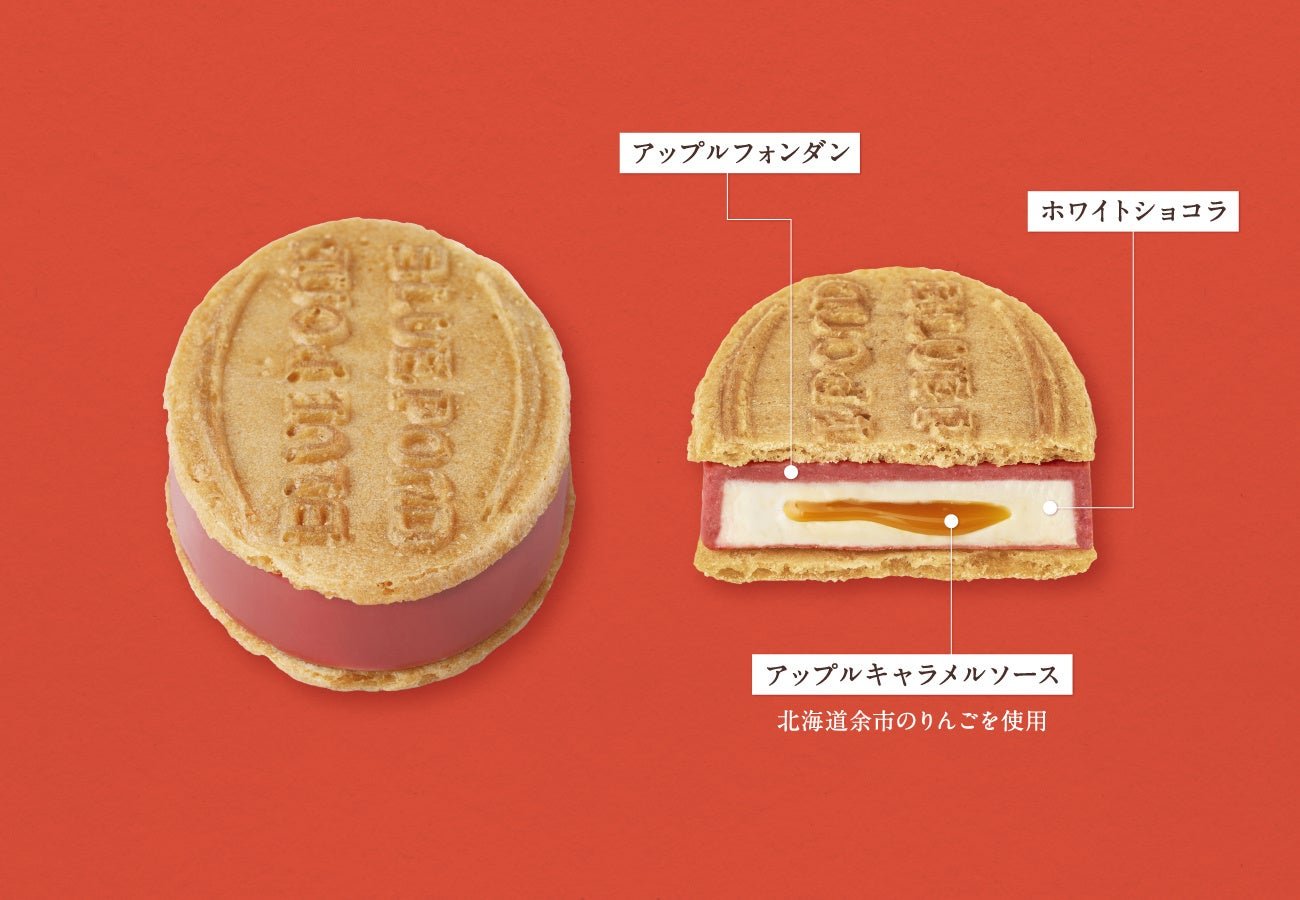 アップルキャラメルクリスピーの断面図解