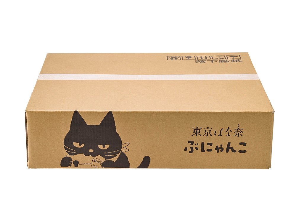東京ばな奈ぶにゃんこ グッズコンプリートセットの段ボール
