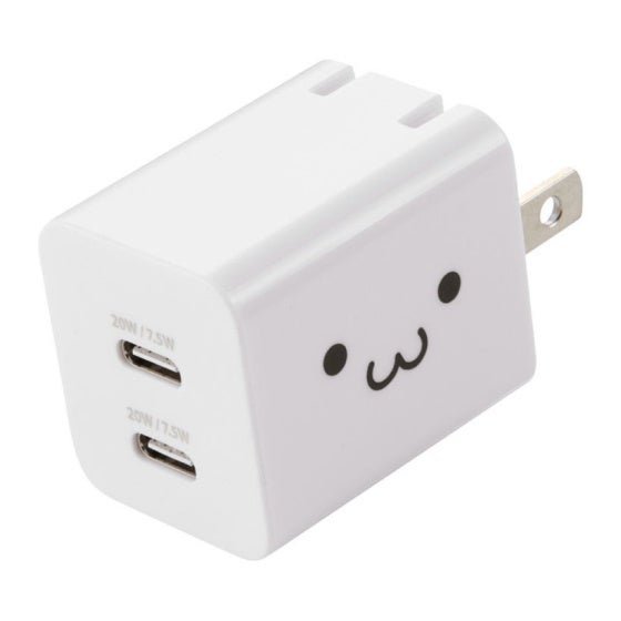 USB Power Delivery対応20W AC充電器 しろちゃん