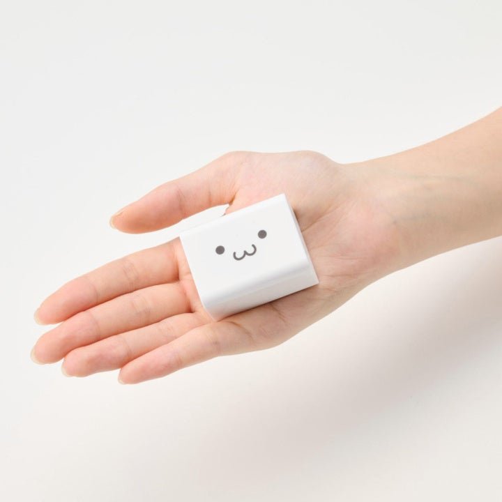 手のひらサイズのコンパクトなAC充電器