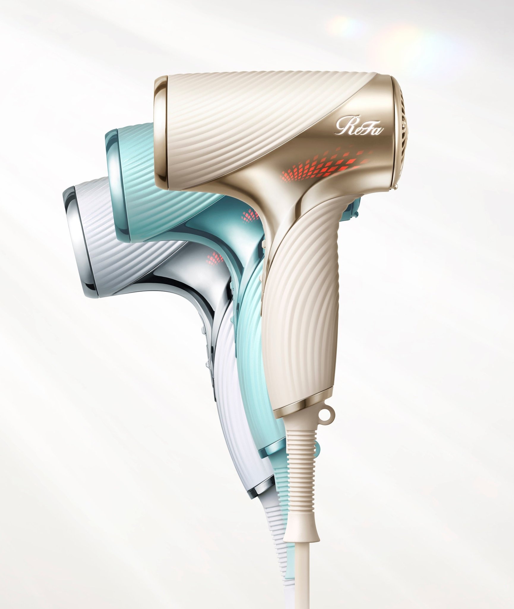 ReFa BEAUTECH DRYER SE W カラーバリエーション（3色重ね）
