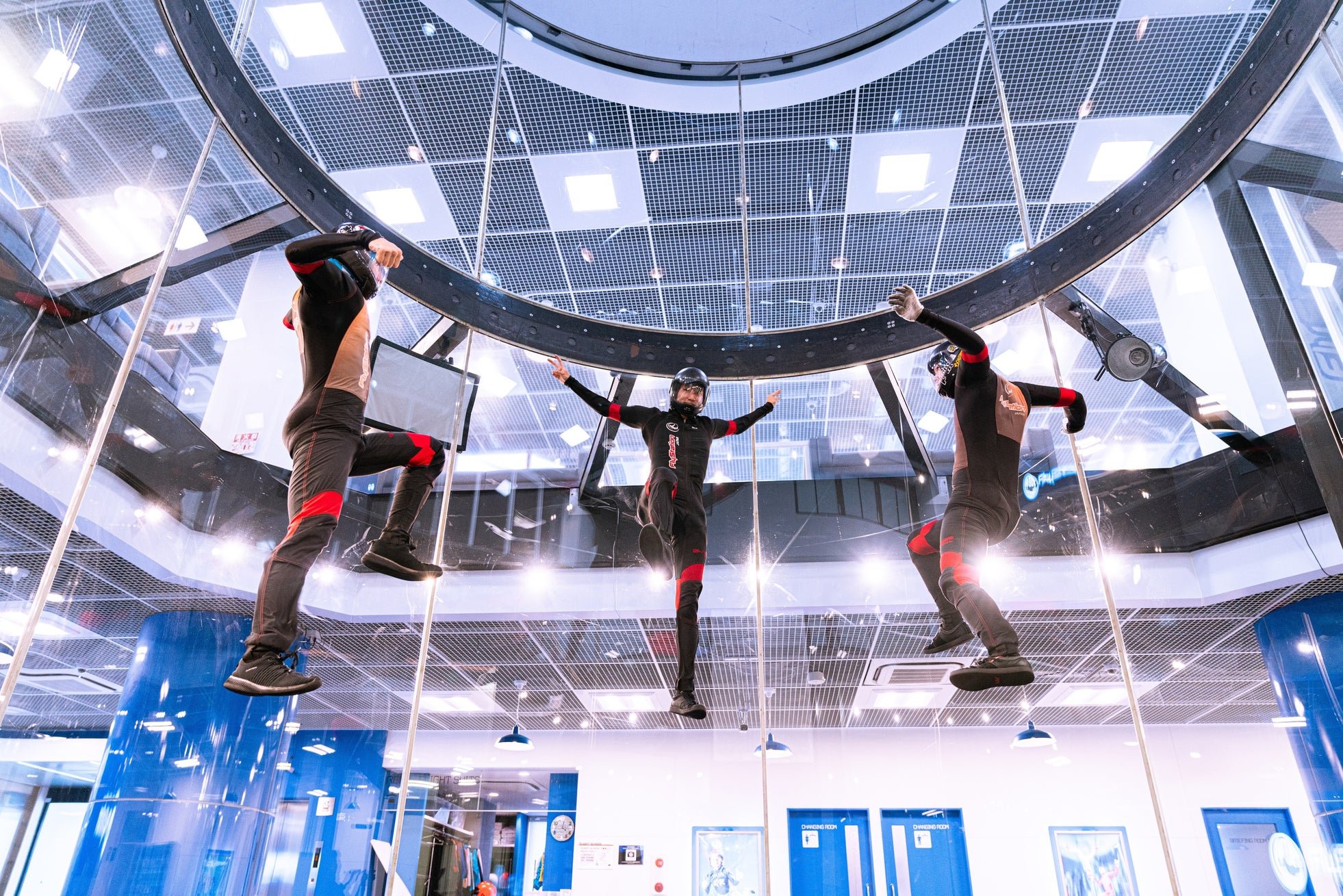 FlyStation Japanのプロフライヤー同士のフライトの様子