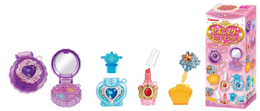 セボンスター プレシャスシリーズの4種のミニチュアチャーム