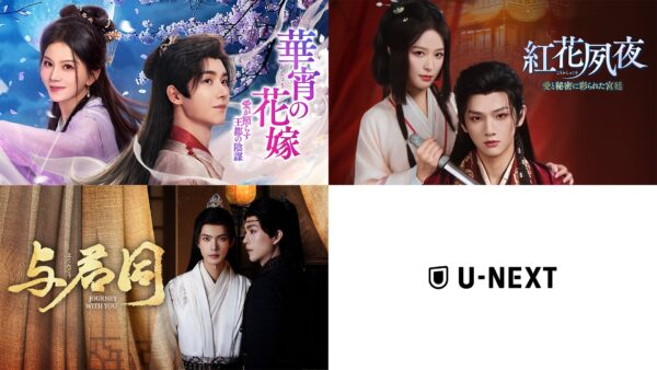 U-NEXT 中国ドラマ3作品