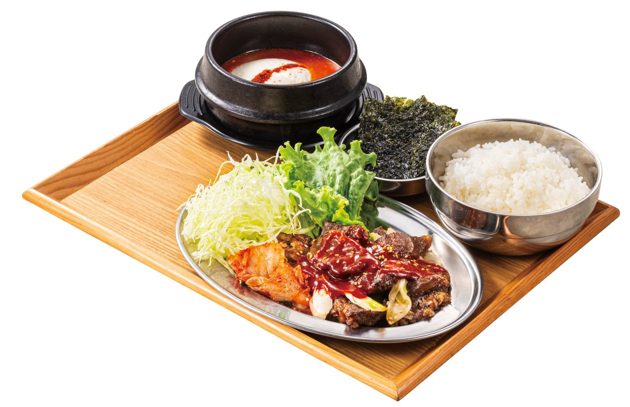 ・ヤンニョムカルビ定食 1,230円(税込1,353円)