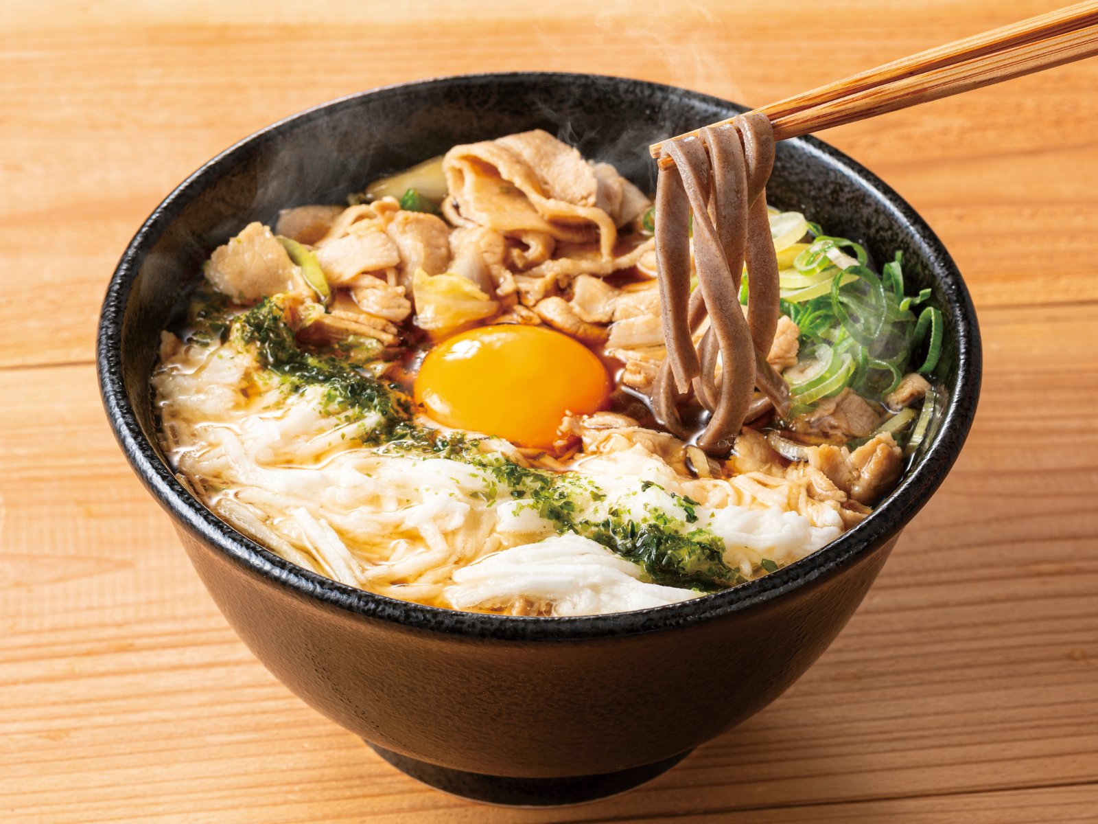とろろ肉そば