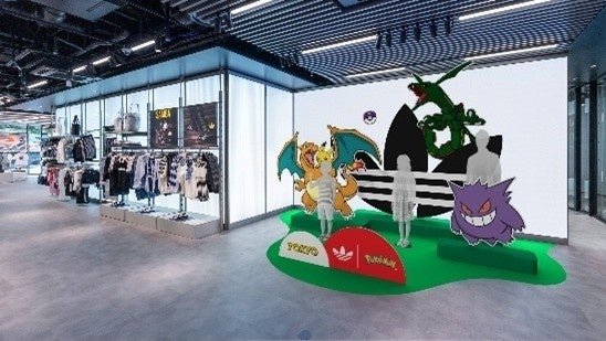 MIYASHITA PARK店の「ADIDAS | POKEMON」特別装飾イメージ