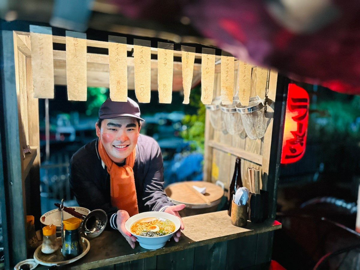 屋台のラーメン 提供される一杯