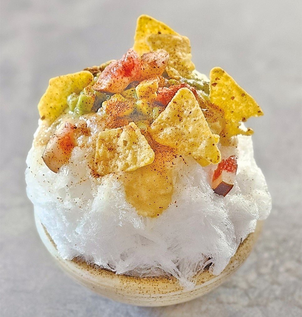 カズベイク 秋野菜とタコスのかき氷