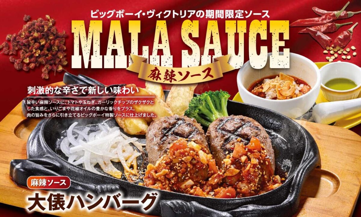 麻辣ソース 大俵ハンバーグ