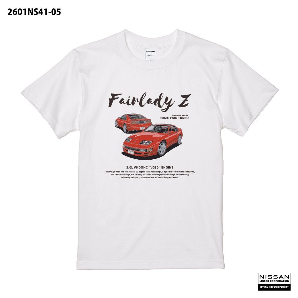 NISSAN Fairlady Z (Z32) デザインTシャツ 公式ライセンスロゴ