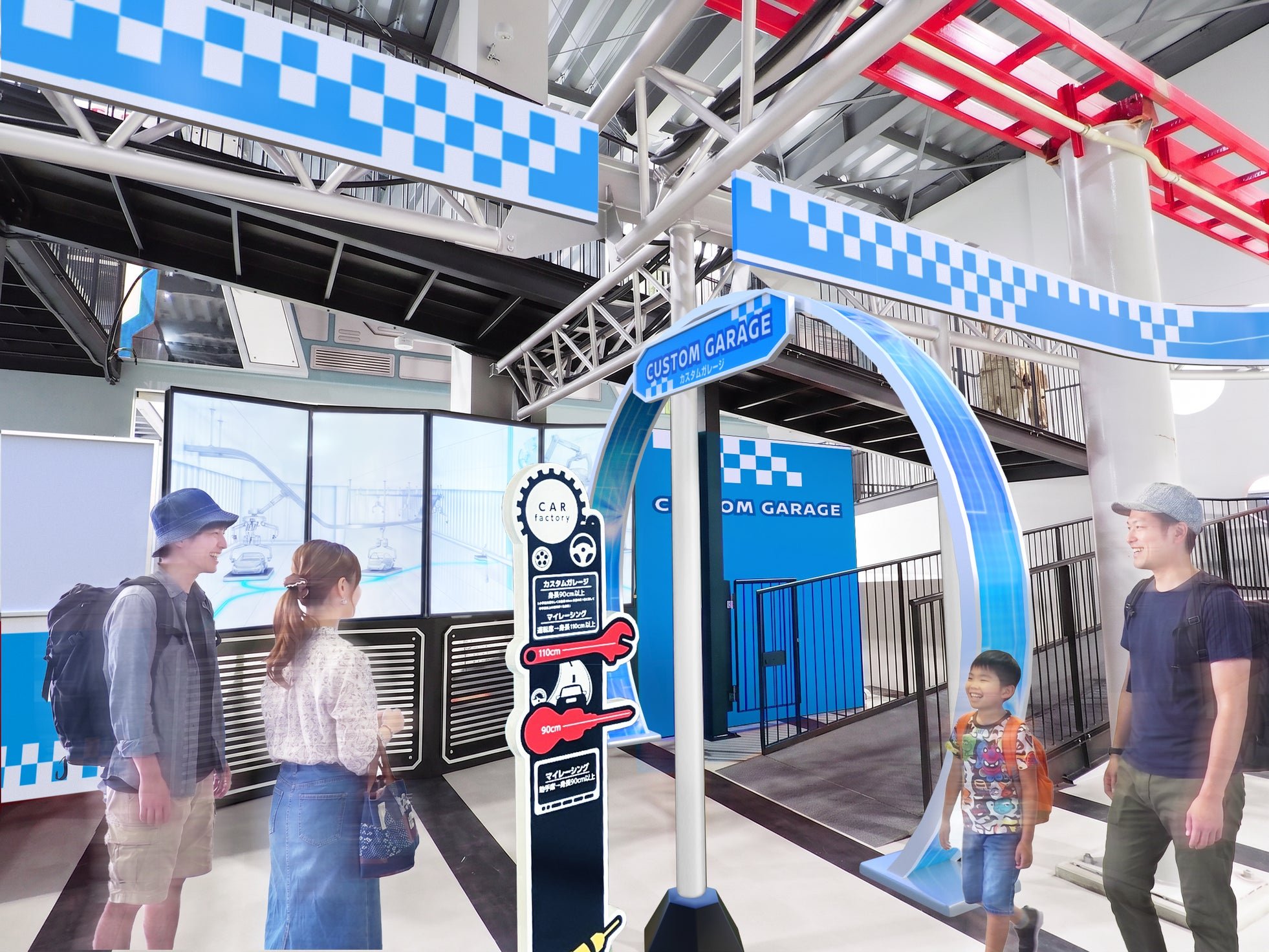 カスタムガレージ入口（イメージ）