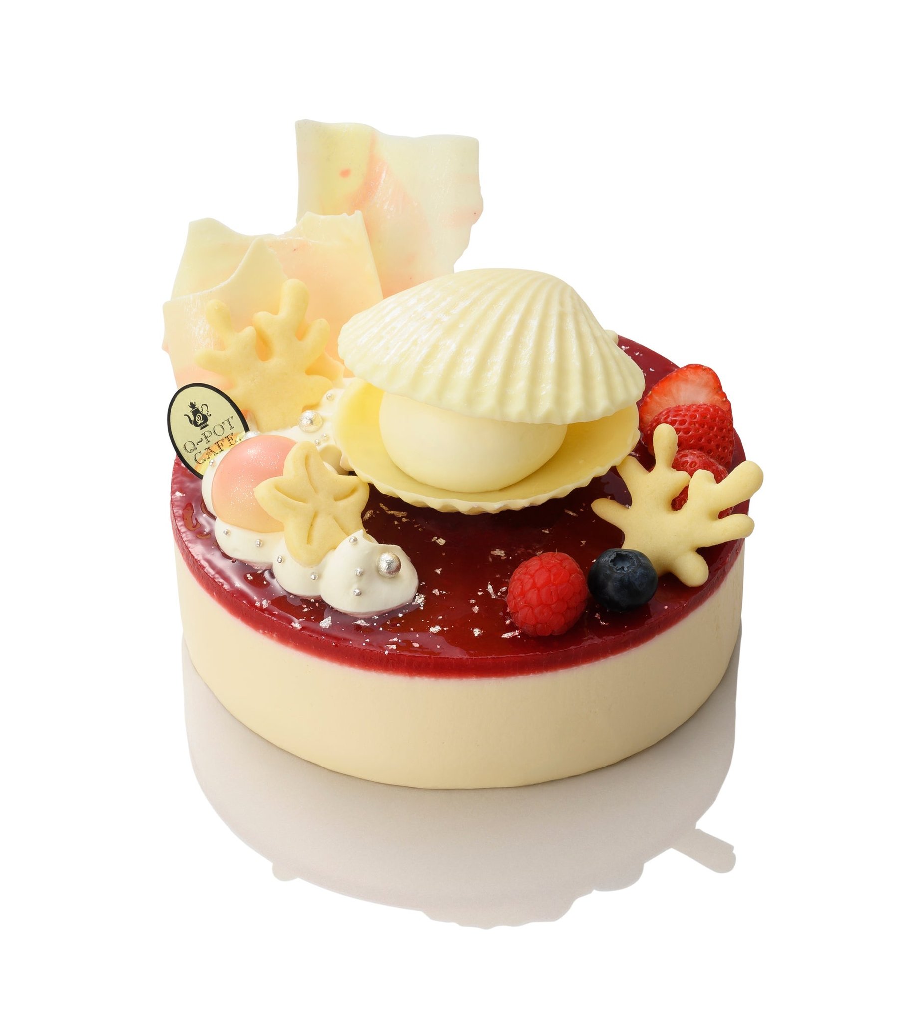 Q-pot CAFE.「White Christmas ~Shiny Shell Cake~」