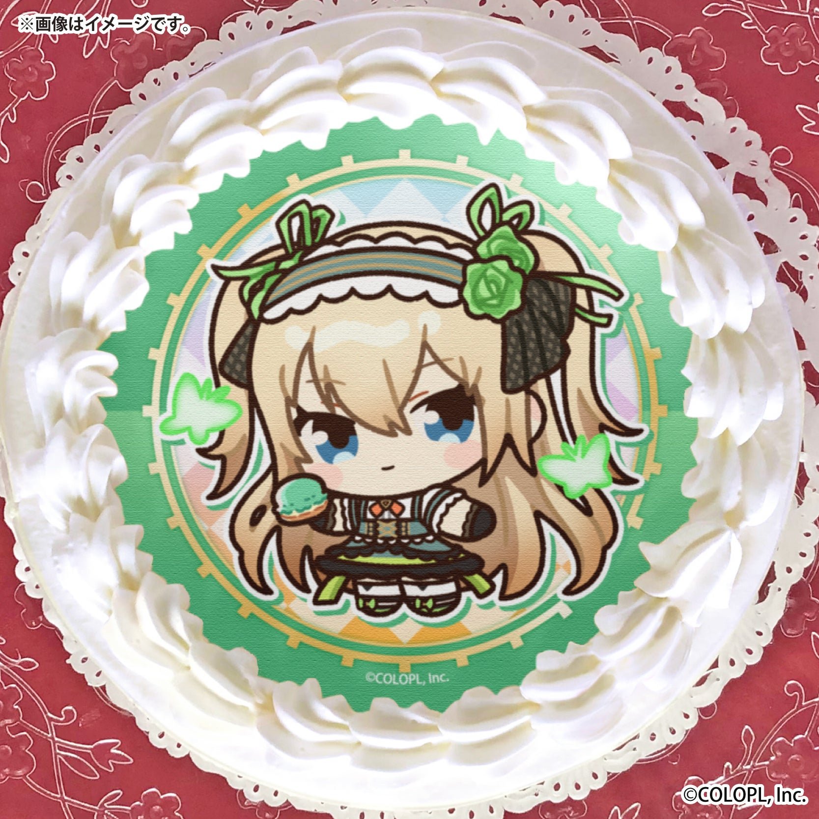 緑デザインのプリケーキ