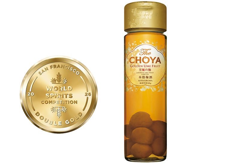 The CHOYA 至極の梅とSFWSC2026最高金賞メダル