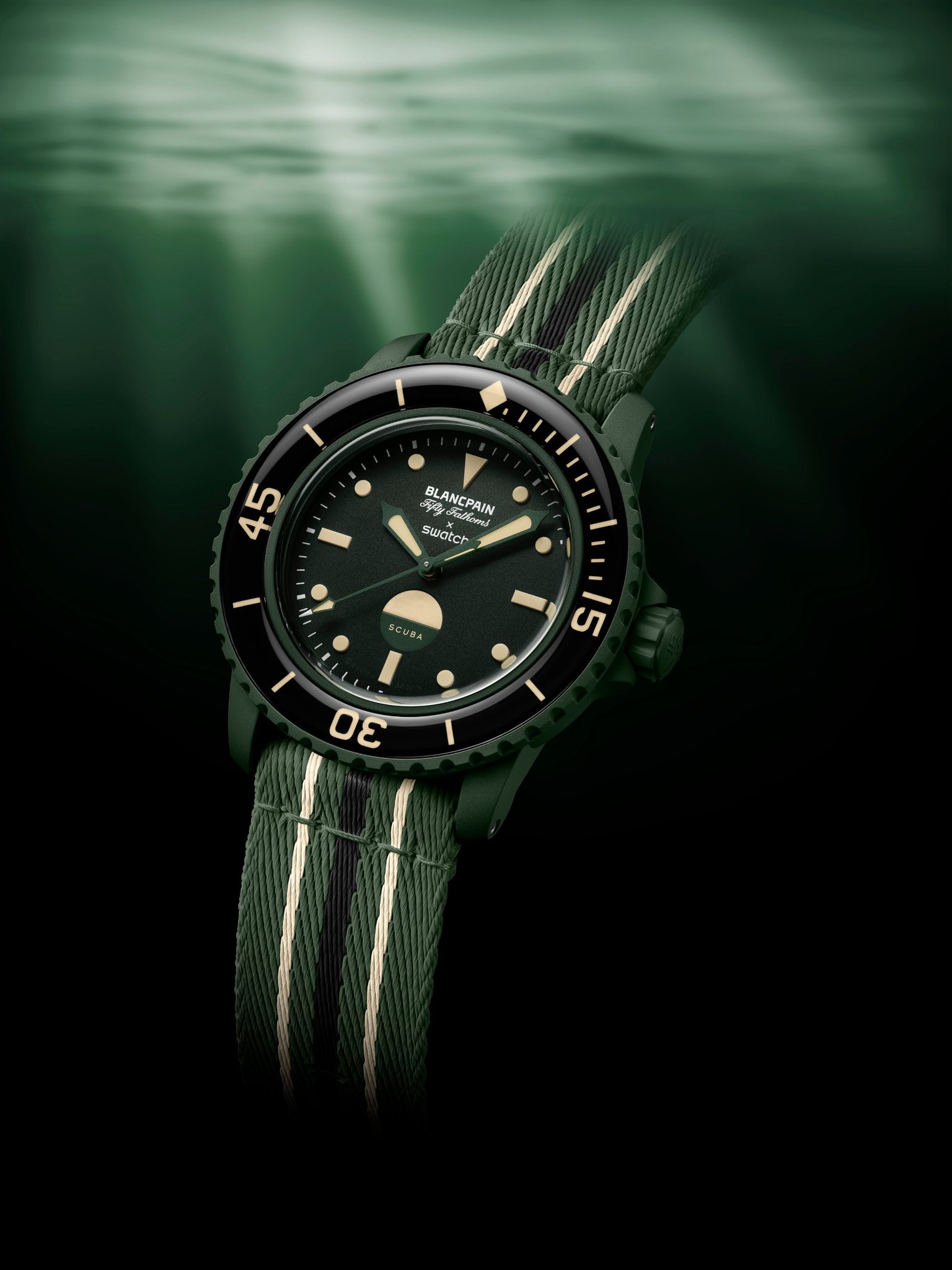 Blancpain×Swatch BIOCERAMIC SCUBA FIFTY FATHOMS COLLECTION GREEN ABYSS